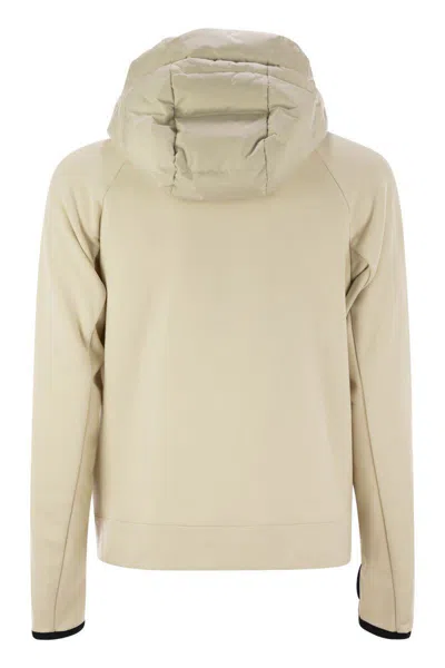 Moncler Men's Padded Sweatshirt With Zip In Beige