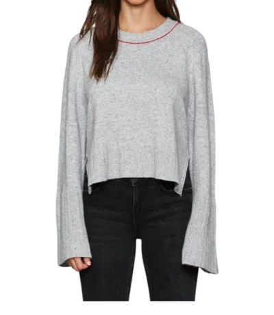 Fate Bell Sleeve Sweater In Grey In Grey