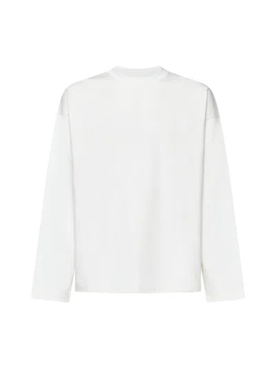 Jil Sander Logo Printed T-shirt In White
