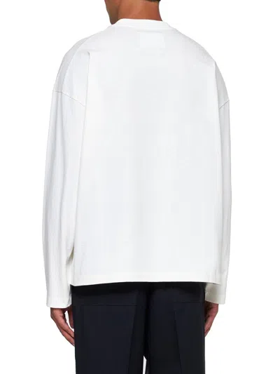 Jil Sander Logo Printed T-shirt In White