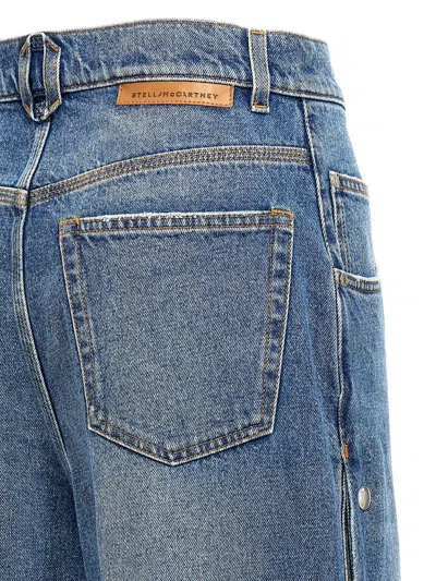 Stella Mccartney Popper-studded Bootcut Denim Jeans In Blue