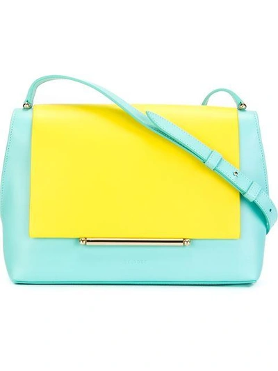 Shop Delpozo 'bo' Satchel Bag In Blue