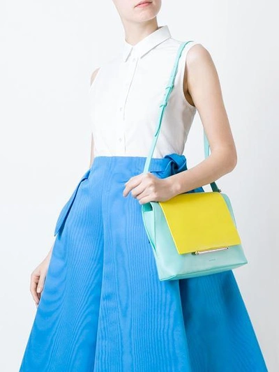 Shop Delpozo 'bo' Satchel Bag In Blue