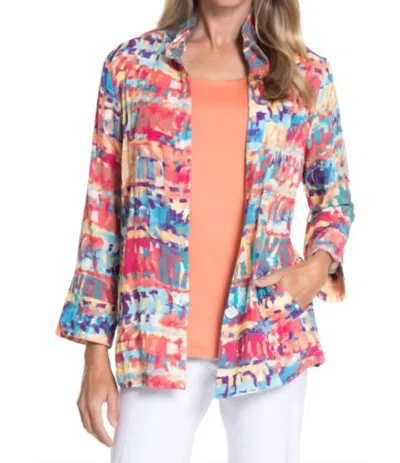 A La Carte Wire Collar Shirt In Multi-colored In Multi