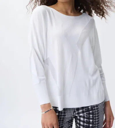 Joseph Ribkoff Knit Sweater In Vanilla In White