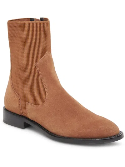 Dolce Vita Gineva Womens Ribbed Ankle Chelsea Boots In Multi