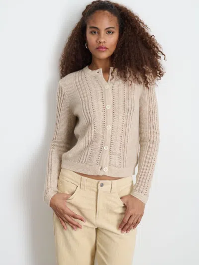 Alex Mill Addison Cardigan In Champagne