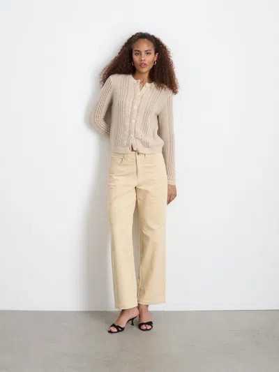 Alex Mill Addison Cardigan In Champagne