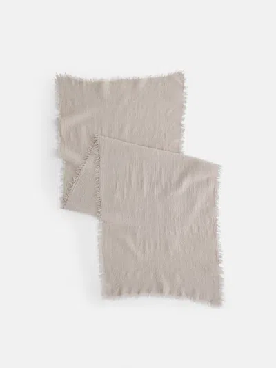 Alex Mill Jamie Boiled Wool Scarf In Summer Linen