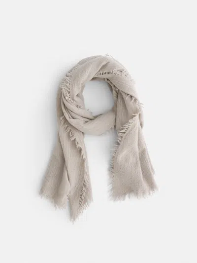 Alex Mill Jamie Boiled Wool Scarf In Summer Linen