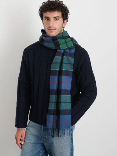 Alex Mill Joshua Ellis Plaid Scarf In Cashmere In Green/red/blue