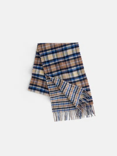 Alex Mill Joshua Ellis Reversible Tartan Scarf In Shepherd Check Tartan