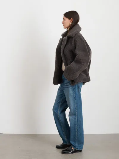 Alex Mill Owen Barry Shearling Tansy Jacket In Grey