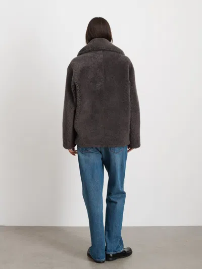 Alex Mill Owen Barry Shearling Tansy Jacket In Grey