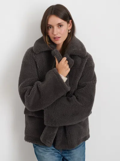 Alex Mill Owen Barry Shearling Tansy Jacket In Grey
