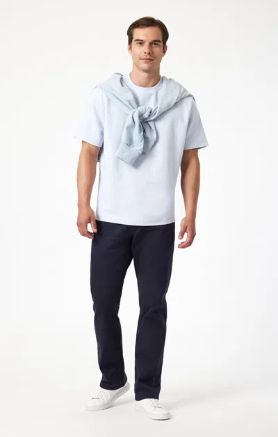 Mavi Matt Relaxed Straight Leg In Dark Navy Casual Twill In Dark Blue