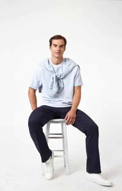 Mavi Matt Relaxed Straight Leg In Dark Navy Casual Twill In Dark Blue