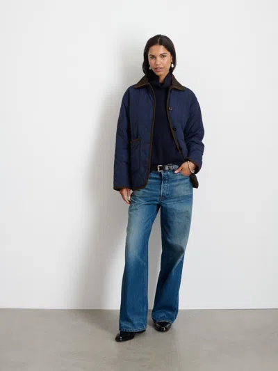 Alex Mill Quinn Quilted Jacket In Navy