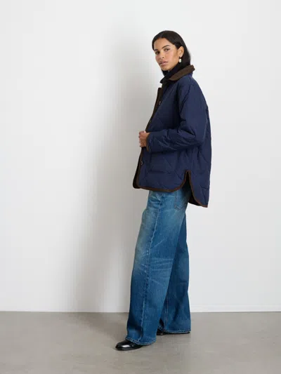 Alex Mill Quinn Quilted Jacket In Navy