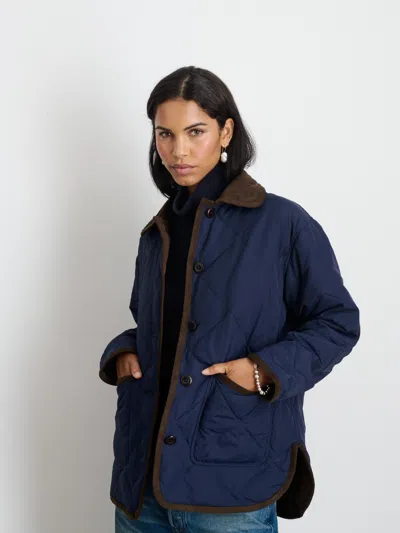 Alex Mill Quinn Quilted Jacket In Navy