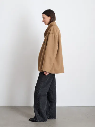 Alex Mill Sophia Coat In Wool In Camel