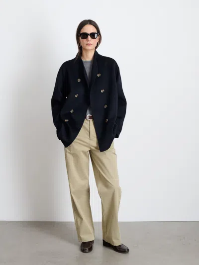 Alex Mill Sophia Coat In Wool In Dark Navy