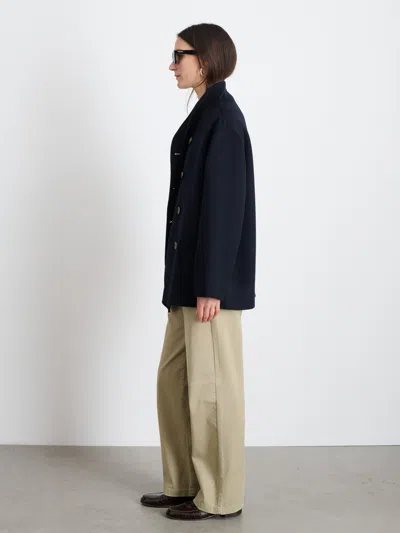 Alex Mill Sophia Coat In Wool In Dark Navy