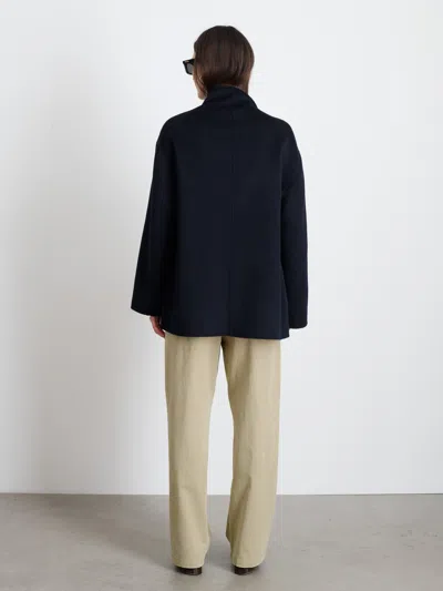 Alex Mill Sophia Coat In Wool In Dark Navy