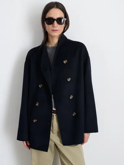 Alex Mill Sophia Coat In Wool In Dark Navy