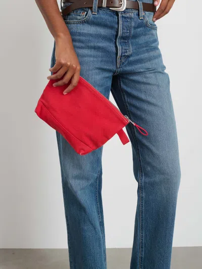 Alex Mill The Perfect Canvas Pouch In Red