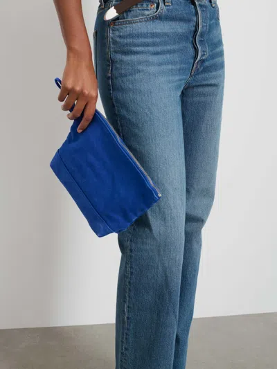 Alex Mill The Perfect Canvas Pouch In Cobalt