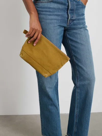Alex Mill The Perfect Canvas Pouch In Golden Khaki