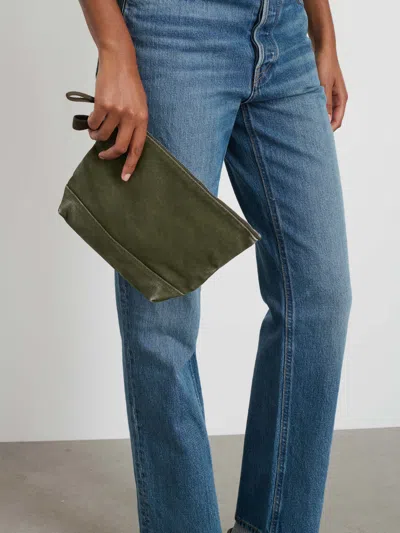 Alex Mill The Perfect Canvas Pouch In Military Olive