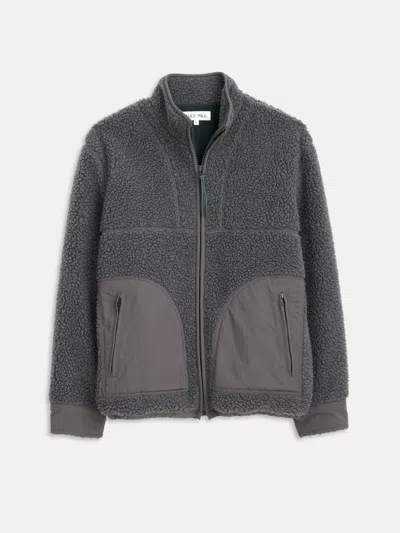 Alex Mill Sherpa Patch Pocket Jacket Charcoal In Charcoal