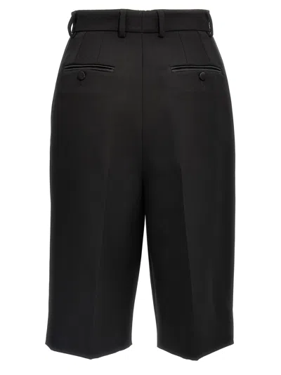 Dolce & Gabbana Tuxedo Knee-length Bermuda Shorts With Side Stripes