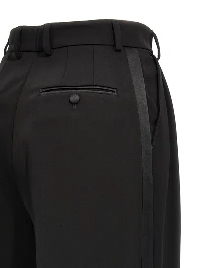 Dolce & Gabbana Tuxedo Knee-length Bermuda Shorts With Side Stripes