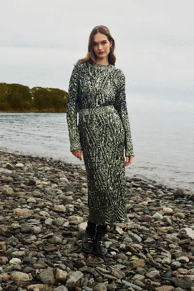Marie Oliver Regina Skirt In Evergreen