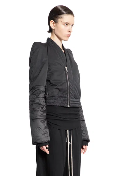Rick Owens Drkshdw Woman Black Jackets In Black