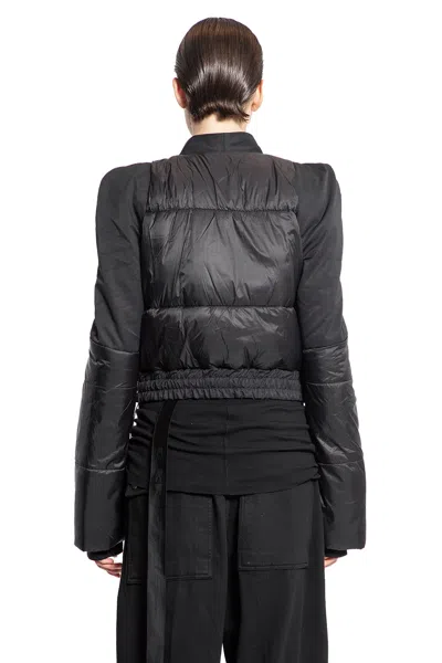 Rick Owens Drkshdw Woman Black Jackets In Black