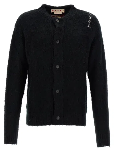 Marni Black Fuzzy Wuzzy Cardigan