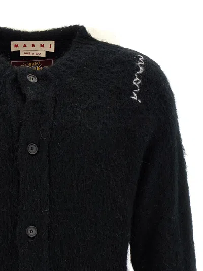 Marni Black Fuzzy Wuzzy Cardigan