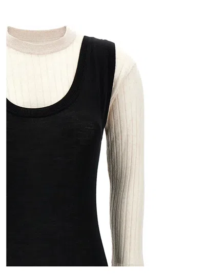 Marni Multi-layered Dress With Crinkled Hem