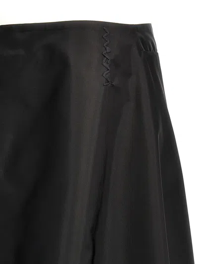 Marni Black Asymmetric Trapeze Skirt