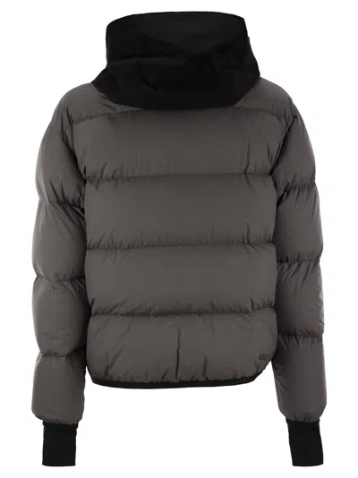 Shop Moncler Grenoble Marcassin Short Down Jacket With Hood