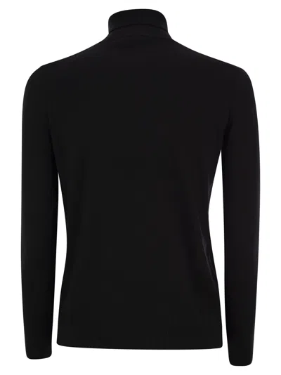 Shop Weekend Max Mara Kiku Turtleneck Sweater In Wool And Silk