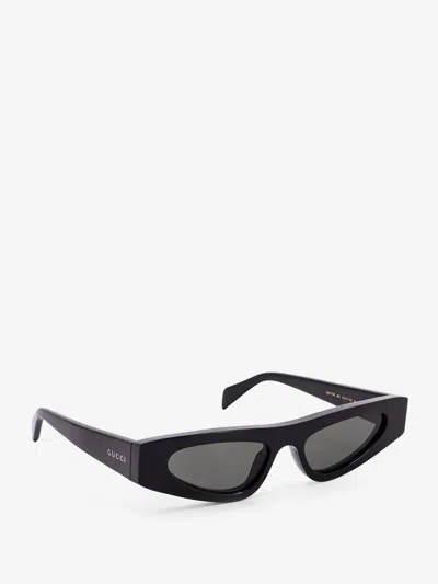 Gucci Acetate Sunglasses With Engraved Logo On The Side In Black