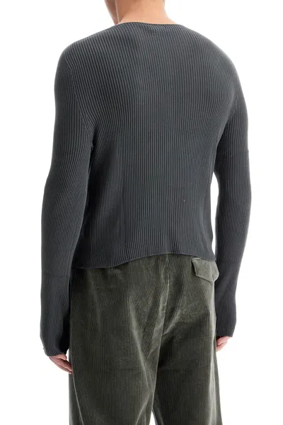 Shop Rier Pullover In Maglia Slim Fit In Grey