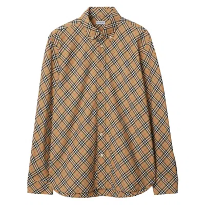 Burberry Vintage Check Long-sleeved Shirt In Multicolor