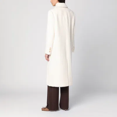 Loulou Studio Ivory Alpaca-blend Coat In White