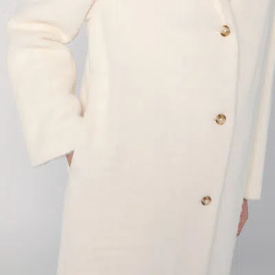 Loulou Studio Ivory Alpaca-blend Coat In White